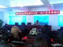 清河林业供电局：冬训快速“充电”